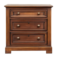 Fototapeta premium Classic wooden cabinet with spacious drawers and elegant design