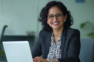 Young it specialist business woman manager ceo using cell phone mobile ai application for online work. 