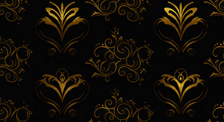 Gold Foil Pattern Wallpaper Background
