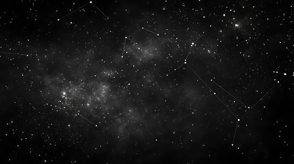 Obraz premium Celestial Canvas Night Sky Star Constellations Depiction Cosmic Background Dark Space Universe Scene