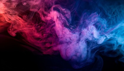 Fototapeta premium The dance of smoke is a celebration of life. 