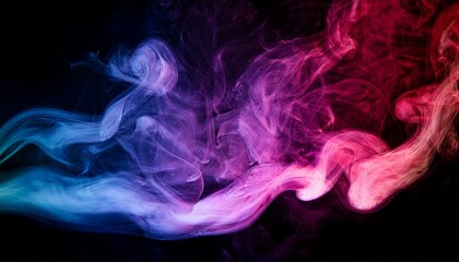 Obraz premium Experience the mesmerizing dance of colorful smoke. 