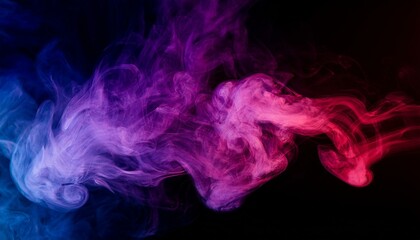 Fototapeta premium Experience the mesmerizing dance of colorful smoke. 