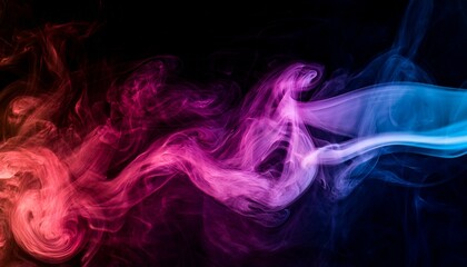 Fototapeta premium The elegance of smoke adds depth to art. 