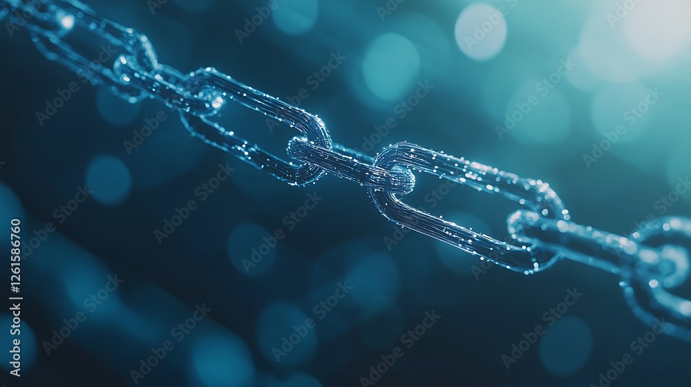 Poster Cyber network with security nodes image