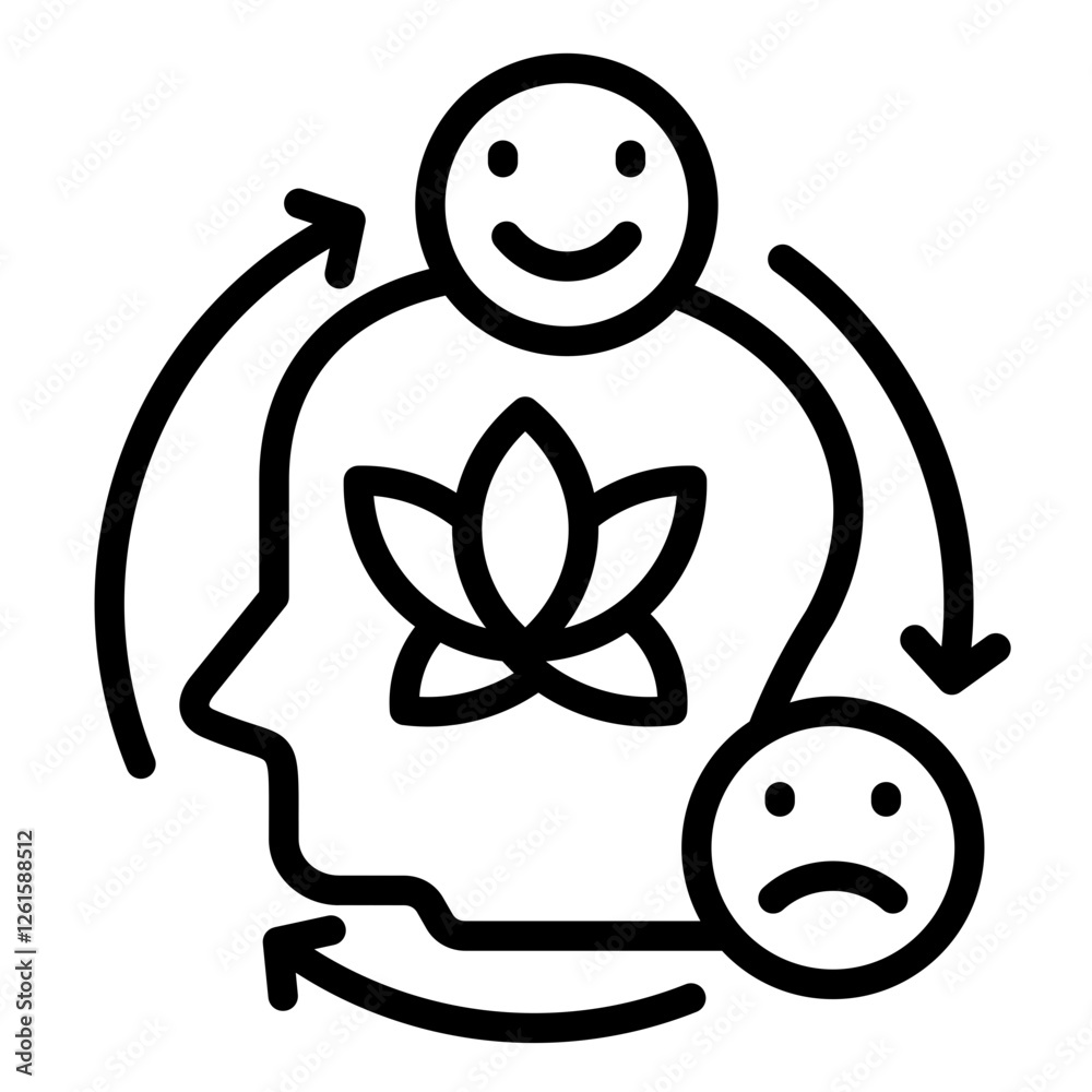 Canvas Prints Mindfulness Icon