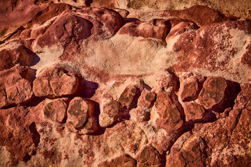 Red Rock Canyon Geological Textures Low Perspective