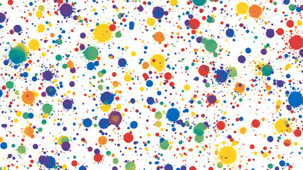 Colorful Splatters Paint Background Vibrant Artistic Backdrop Celebration Design Decorative Graphic Element