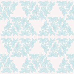 seamless repeat pattern with beautiful blue floral petals giving hexagon shapes on a white background perfect for fabric, scrap booking, wallpaper, gift wrap projects