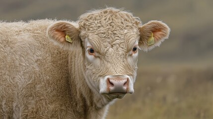 	Dairy cow with avian flu virus particles, symbolizing animal health risks and disease prevention.