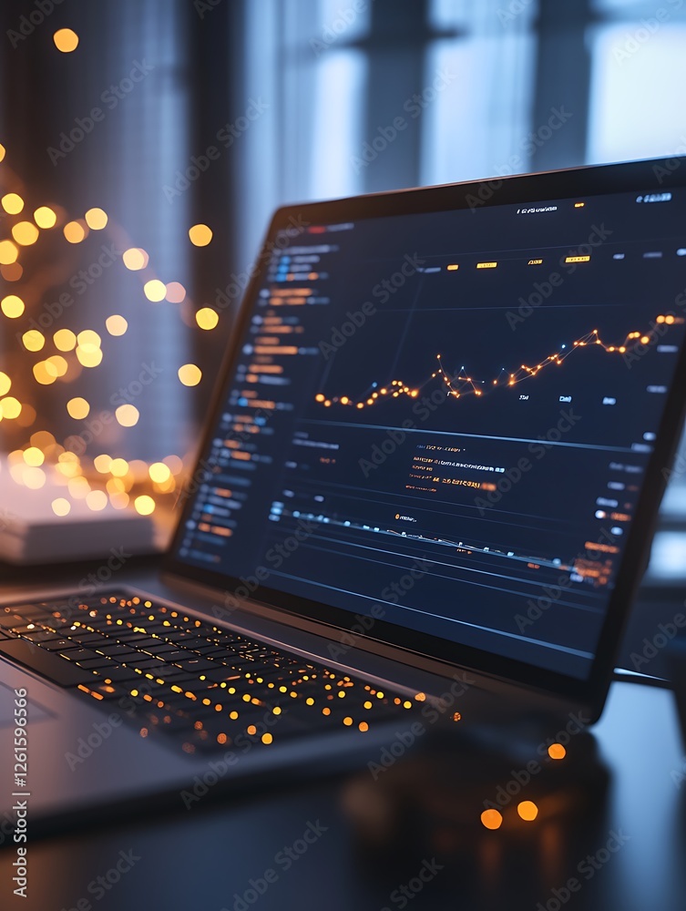Poster sleek smart financial dashboard design