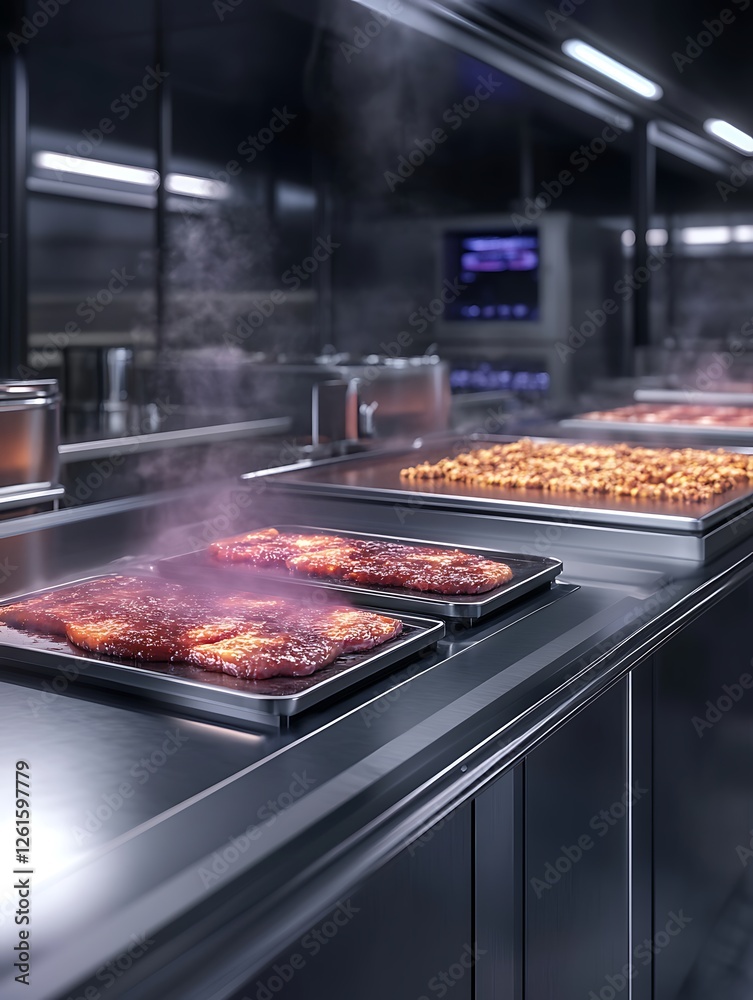 Poster ai-powered food production robot image