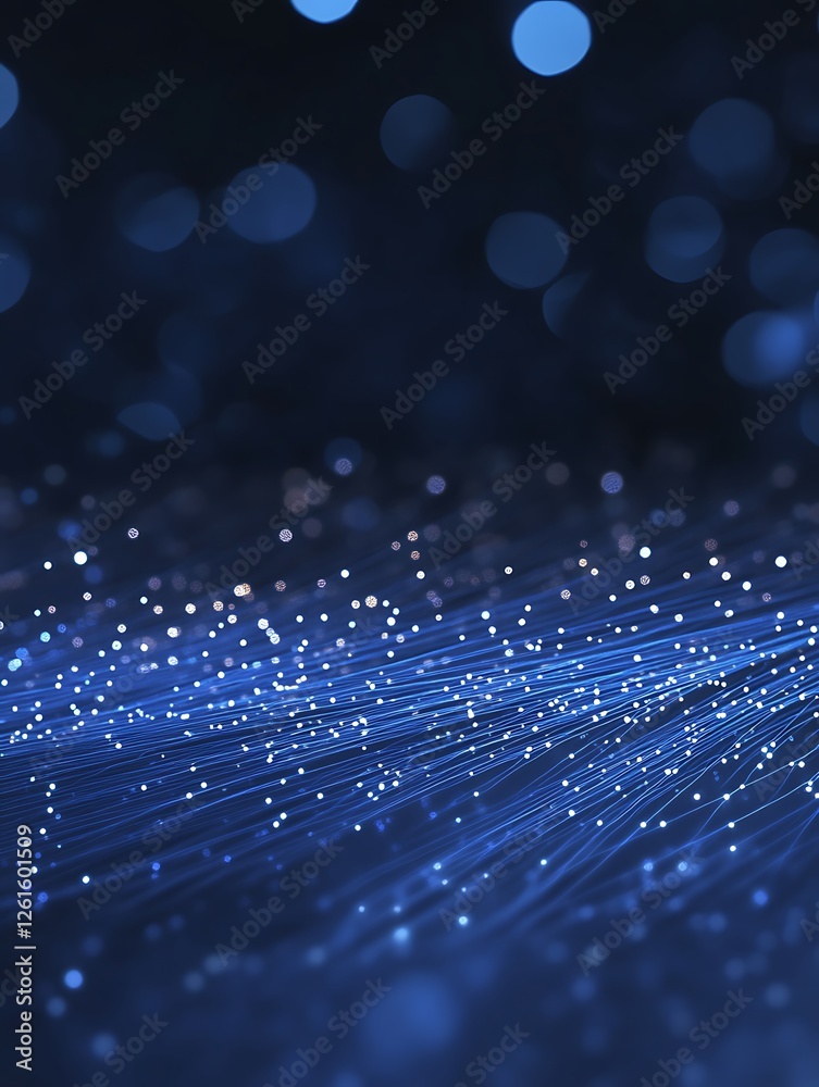 Aufkleber a captivating image showcasing a network of interconnected fiber optics.