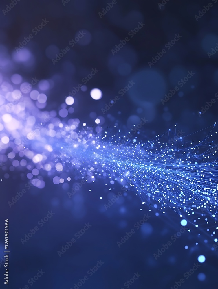 Aufkleber A captivating image showcasing a network of interconnected fiber optics.