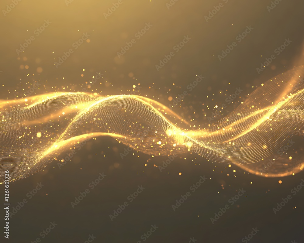 Poster mesmerizing visual of quantum data streams in a captivating digital art style.