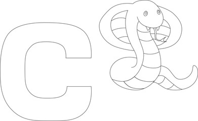 cobra hood next to letter C
