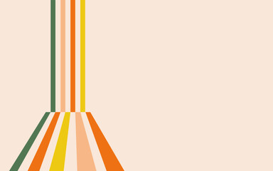 Abstract retro line on edge vintage gradient banner background