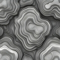 Abstract 3D Monochrome Wave Background