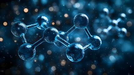 Abstract Molecular Structure Illustration