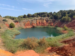 natural quarry in italy