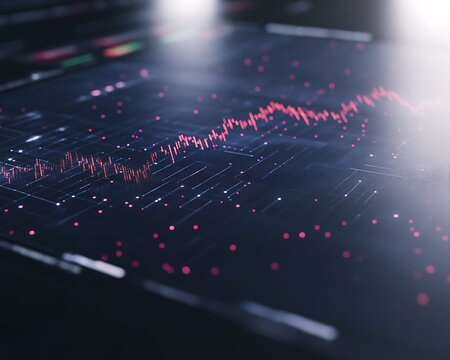 High-tech digital currency transaction process illustrated in a modern image.