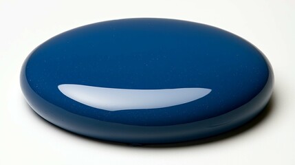 Deep Blue Abstract: A Study in Glossy Texture and Simple Form