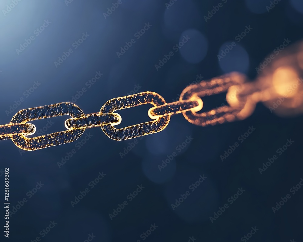 Poster A vibrant image showcasing a blockchain-powered payment system concept.