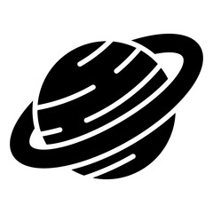 Fototapeta premium Astronomy Icon. Vector Illustration. Symbol of Space Science and Celestial Exploration