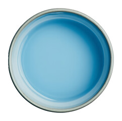 Blue ceramic bowl with elegant design, minimalistic and handcrafted art concept