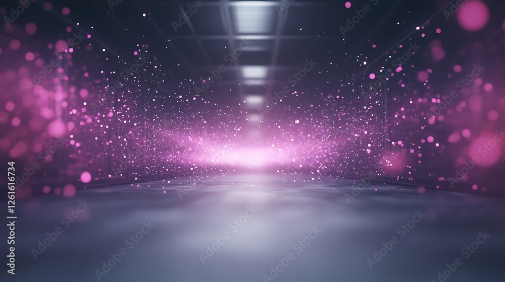 Aufkleber a futuristic ai supercomputer illuminated by dark neon lights in a captivating digital landscape.