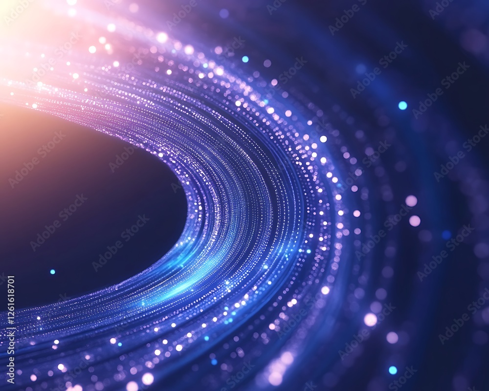 Fototapete A vibrant image of a dynamic background showcasing an endless corridor, ideal for creative projects.