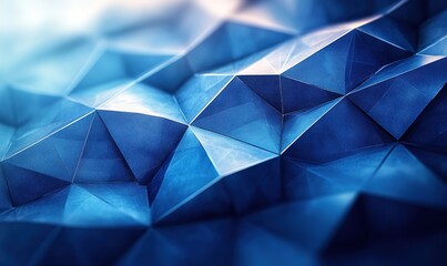 A blue abstract geometric pattern background, suitable for use in venues that aim to showcase a modern and technological feel.