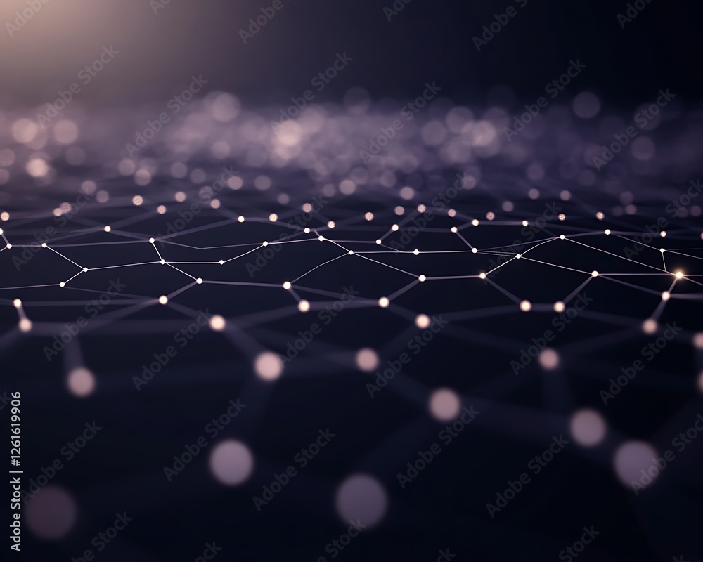 Aufkleber A vibrant image showcasing a decentralized blockchain network concept in action.