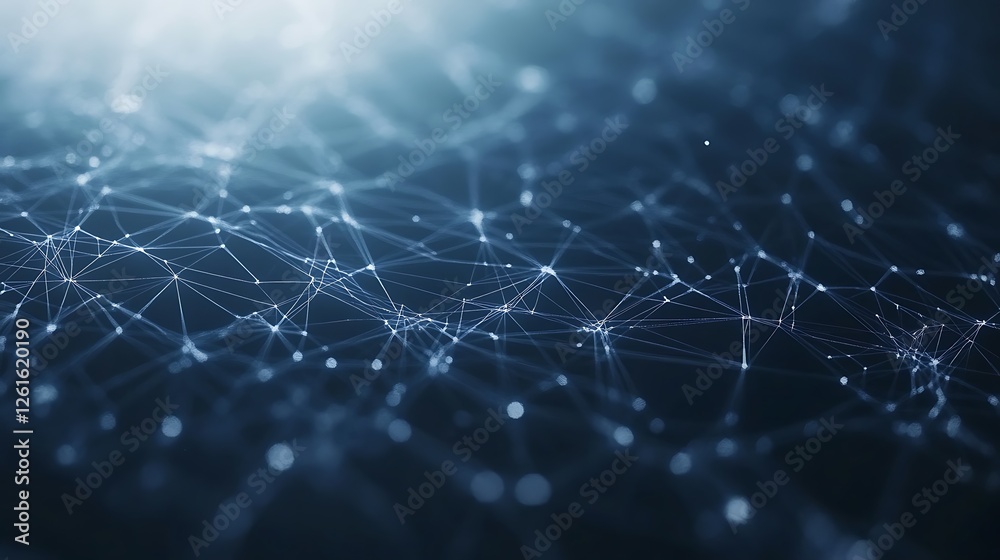 Aufkleber a vibrant image of a cybernetic trade network with glowing lines, showcasing futuristic technology c