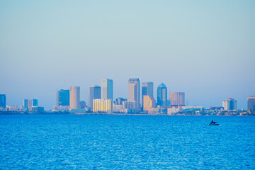 Fototapeta premium Tampa bay sunset sun set landscape