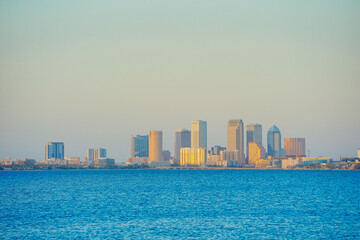 Fototapeta premium Tampa bay sunset sun set landscape