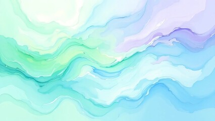 Fototapeta premium A striking abstract background with intense pastel hues of turquoise, electric blue, vivid seafoam, and deep lilac