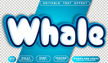 Whale Sea Water Deepsea Blue Fully Editable Vector Text File © MehmetMelih