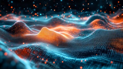 AI powered digital art generator creating synthetic landscapes from data inputs 