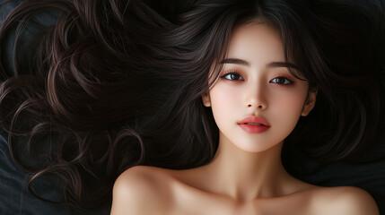 Naklejka premium 美しさ, 顔, モデル, 笑う, ファッション, 人々, 髪の毛, 笑みを浮かべている, 人, ブルネット, シティ, アウトドア, 通り, ライフスタイル, 淑女, 1, 頭, ハピネス, 化粧,女, 美しさ, 髪の毛, モデル, ファッション, 顔, うっとりさせる魅力, 化粧, 人, ドレス, ブルネット, 肌, 唇, 化粧, 淑女, 目, 暗い, 黒, ふしだらな, スタジオ, 好色