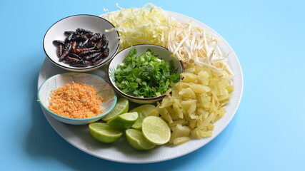 vegetable and condiment for northern soup of Thailand