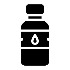 mineral water glyph icon