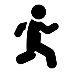 runner glyph icon