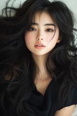 Fototapeta premium 美しさ, 顔, モデル, 笑う, ファッション, 人々, 髪の毛, 笑みを浮かべている, 人, ブルネット, シティ, アウトドア, 通り, ライフスタイル, 淑女, 1, 頭, ハピネス, 化粧,女, 美しさ, 髪の毛, モデル, ファッション, 顔, うっとりさせる魅力, 化粧, 人, ドレス, ブルネット, 肌, 唇, 化粧, 淑女, 目, 暗い, 黒, ふしだらな, スタジオ, 好色