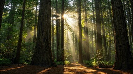 daylight in the forest