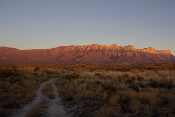 Mountains at sunset 