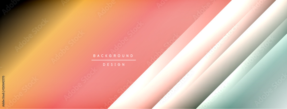 Aufkleber Light shadow lines dynamic gradient background