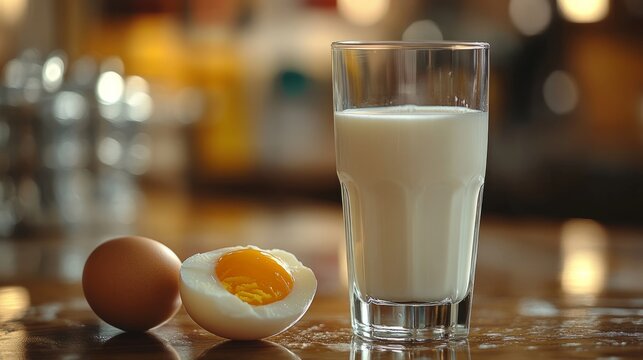 Cracked egg and milk on a surface with avian silhouette, symbolizing food safety and disease prevention.