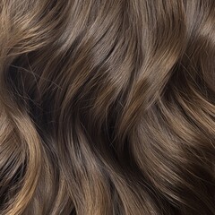 Fototapeta premium Soft wavy layers and natural highlights in rich chocolate brown fur.