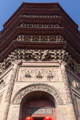 Wenfeng pagoda of Tianning temple of Anyang, Henan, China